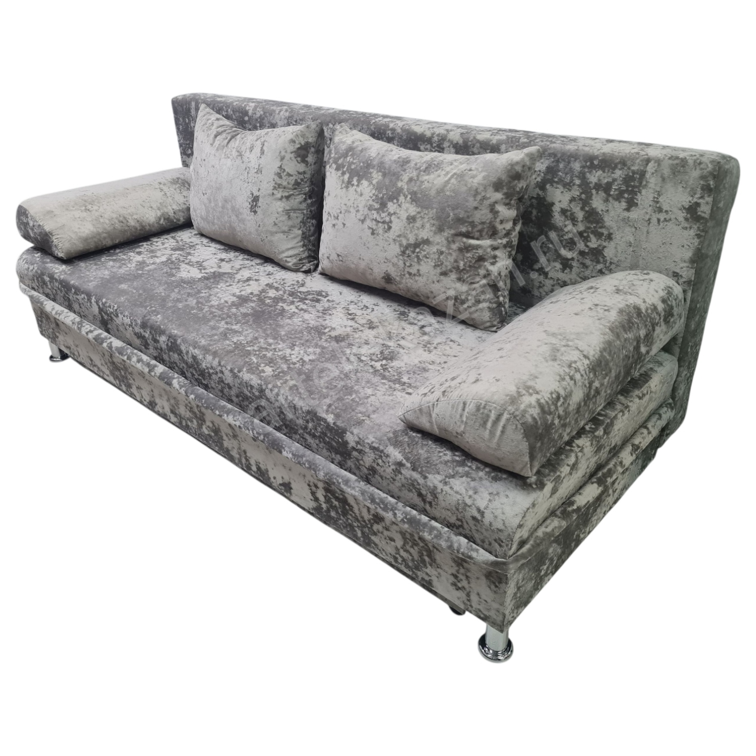 Диван-кровать еврокнижка -Эконом- микровелюр OWN серый-коричневый, купить за 14500руб. Купить недорогой диван по низкой цене от производителя можно у нас.